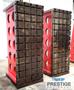 96" x 36" x 48" T-Slotted Angle Plate, 12 Horizontal T-Slots, 5 Vertical T-Slots, Fabricated, Qty. 2, #43232