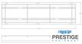T-Slotted Floor Plates 30" W x 120" L  x 10.5" H, Cast Iron, (2) T-Slots, (4) Cross Slots #31796