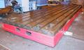 78" x 236" x 16.5" T-Slotted, 8 T-Slots on 10" Centers, 16.55" Thick, Cast Iron, #27522