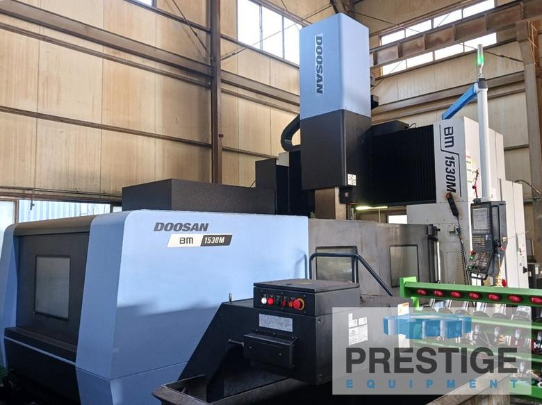 Doosan BM-1530M Bridge Type VMC, X-118", Y-59", 67" B/C, Fanuc 31iB, 40 ATC, 12,000 RPM, 2021, #43920
