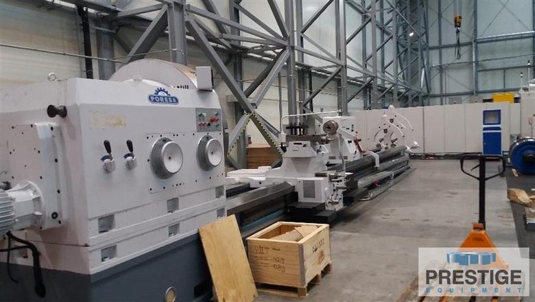 Poreba TCG-160 x 10M, 63" Swing, 393" Centers, Inch/Metric Threading, 100 HP, 63" 4-Jaw Chuck, Refurbished 2015, #32445