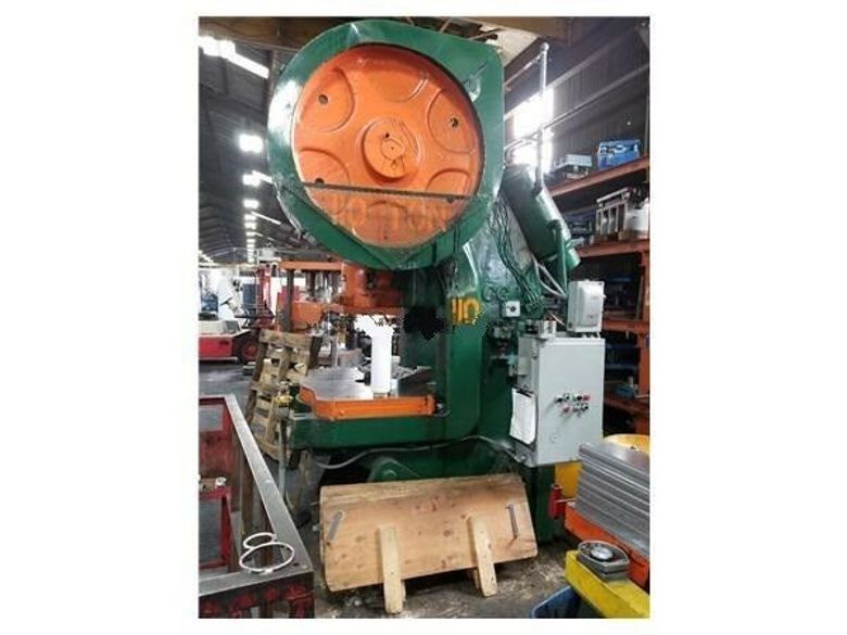 OBI Press, 110 Ton, AIR CLUTCH, MECHANICAL, 30 SPM, 4 Inch Stroke, Not under power but we might be able to hook it up for you