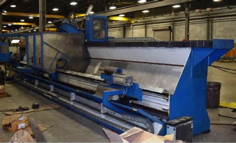 WEINGARTNER CNC SPIRAL FINISHING LATHE Specifications:  Model  FINISH 320-7000  Year of manufacture  1997  Maximum polishing diameter 12.6”  Maximum part length 275”  Maximum polishing length 255”  Spindle center height 49”  Cross slide stroke range
