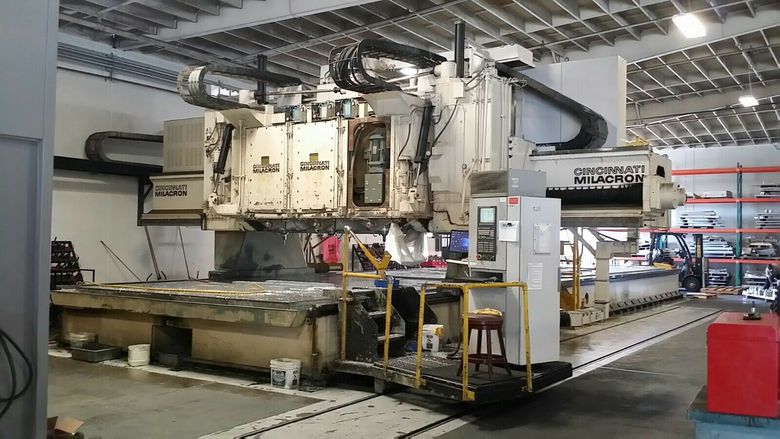 Rebuilt 2014 / A & B Full 5-Axis Contouring  Xycom Automation Retrofit  Completely Rebuilt Nov 2014  All Available Manuals  Table Can be expanded in 30' Sections  Specifications:  Bed Work Surface: 657" x 163" X Axis Travel:  Y Axis Travel: 164”  Z