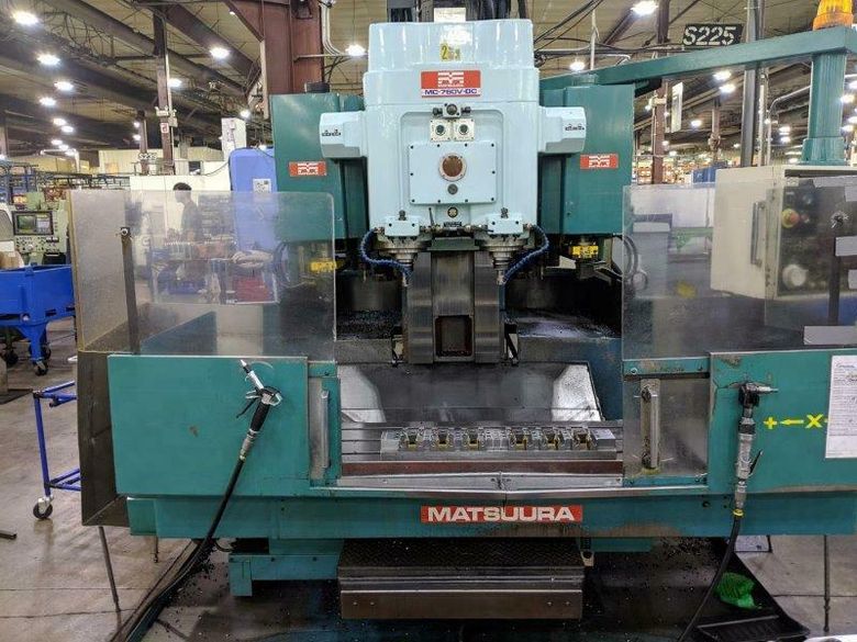 FANUC 11M, DOUBLE COLUMN, TWIN SPINDLE, UNDER POWER & RUNNING # ATC 25