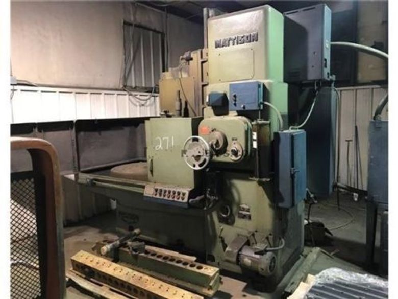 ROTARY SURFACE GRINDER, 100 HP, 24" GRINDING WHEEL, 42" DIAMETER CHUCK
