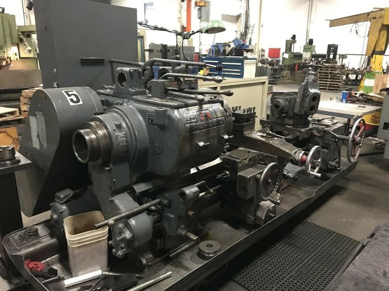 Warner & Swasey 3-A M-1950 Lever Head Saddle Type Turret Lathe > Not under power - in storage