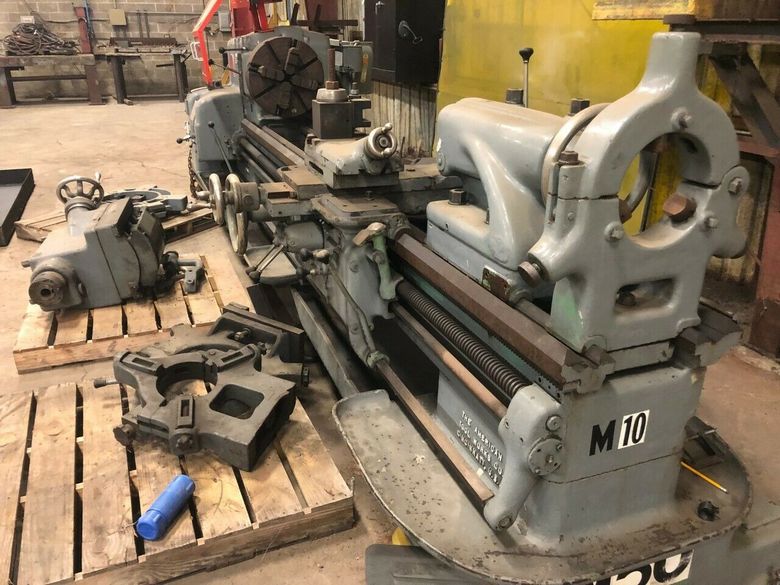 1940s American Tool Works AMERICAN 20X96 PACEMAKER ENGINE LATHE, TAPER ATTACHMENT, STEADY REST