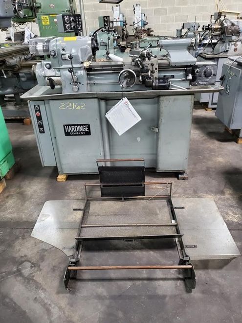 HARDINGE PRECISION TOOL ROOM LATHE HLVH, clean machine with tooling and taper attachment