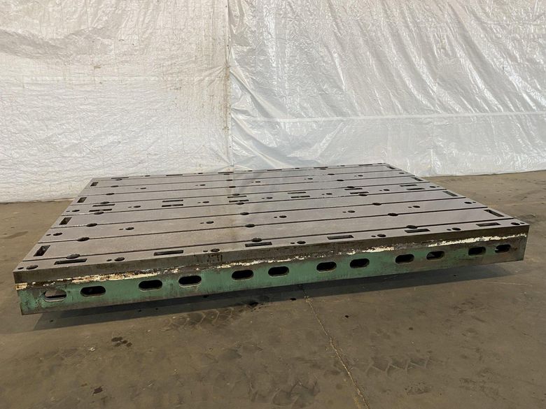 96" X 288" X 12" GIDDINGS AND LEWIS T-SLOTTED FLOOR PLATE: STOCK #15719
