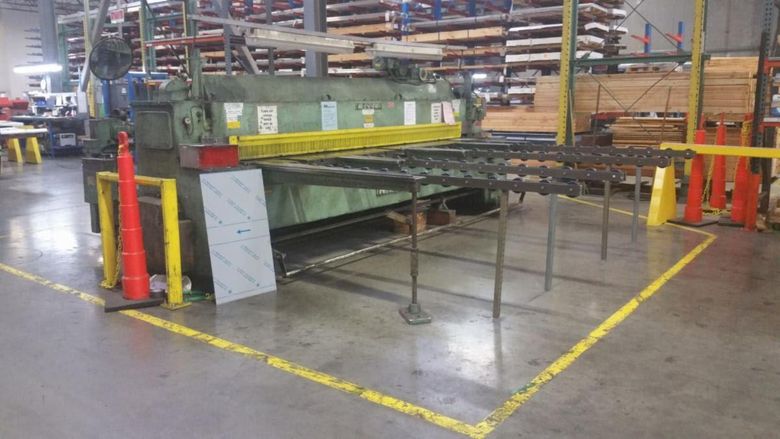 12' x 1/4" Wysong 1225 Mechanical Shear