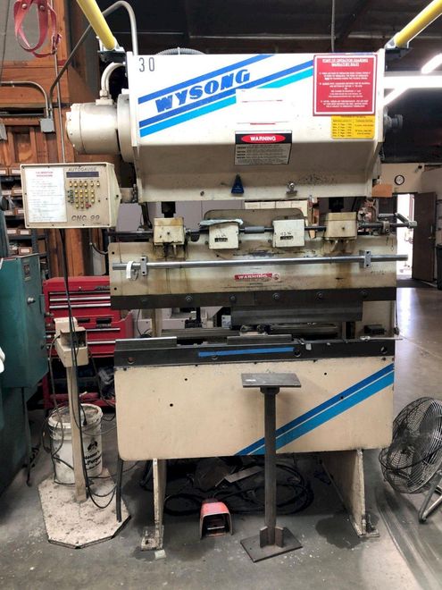 20 Ton x 4' Wysong H-2052 Hydra-Mechanical CNC Press Brake
