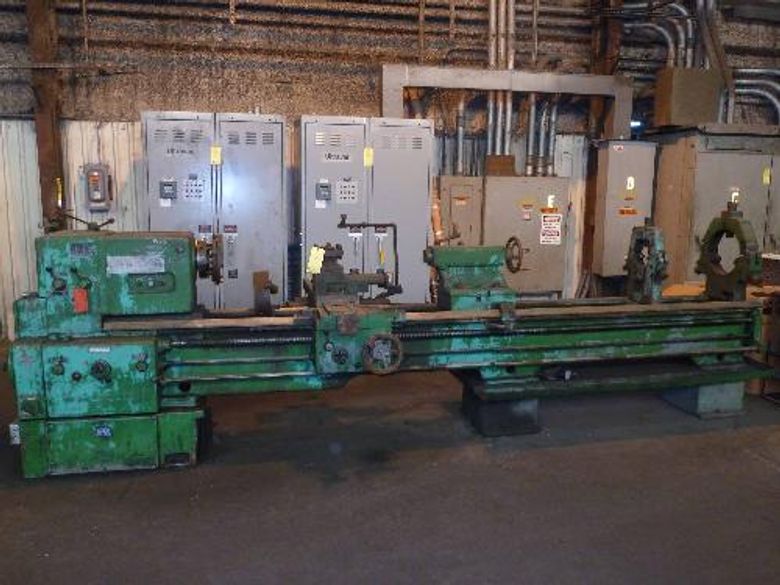 28" X 124" TOS GAP BED ENGINE LATHE: STOCK #59822