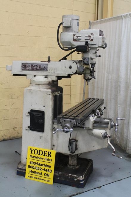 3 HP 10" X 54" BIRMINGHAM RAM TYPE VERTICAL MILL: STOCK #63982
