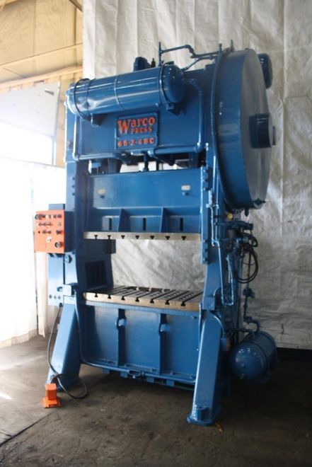 65 TON WARCO STRAIGHT SIDE DOUBLE CRANK PRESS: STOCK #64295