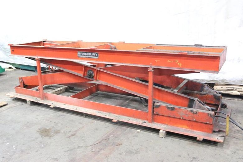 144' X 36' WIDE BRADBURY SCISSOR TRANSFER LIFT: STOCK #65258