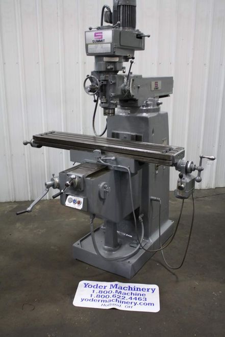 1-1/2 HP SUMMIT RAM TYPE VERTICAL MILL: STOCK #66818