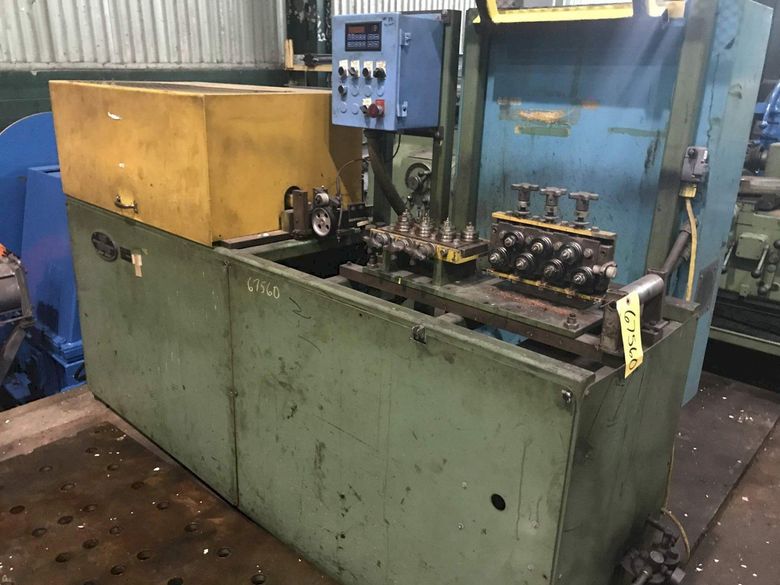 1/4' BERTOLETTE MODEL #211MB TUBE STRAIGHTENER & CUTOFF MACHINE: #6756