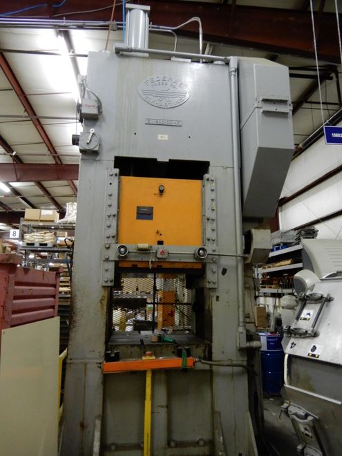 200 TON FEDERAL MODEL S1-200-36-42 STRAIGHT SIDE PRESS: STOCK #69364