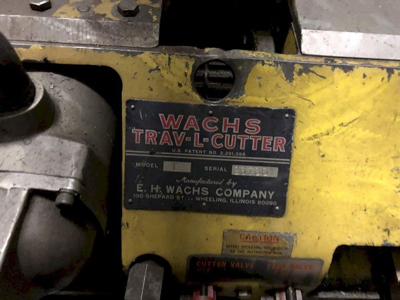 E H WACHS MODEL #E TRAV-L CUTTER & BEVELER: STOCK #70166