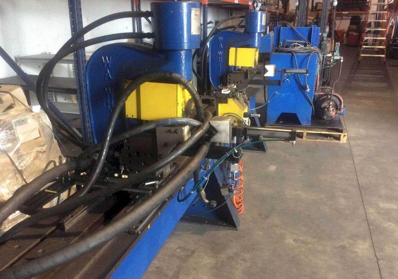 (2) 50 TON WHITNEY ADJUSTABLE FLANGE PUNCH SYSTEM: STOCK #71353