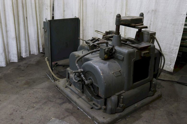 50 TON TISHKEN 2 POST CUTOFF PRESS: STOCK #73328