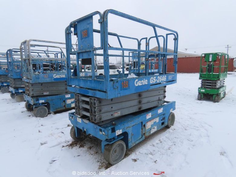 GENIE MODEL GS-2646 ELECTRIC SCISSOR LIFT: STOCK #73800