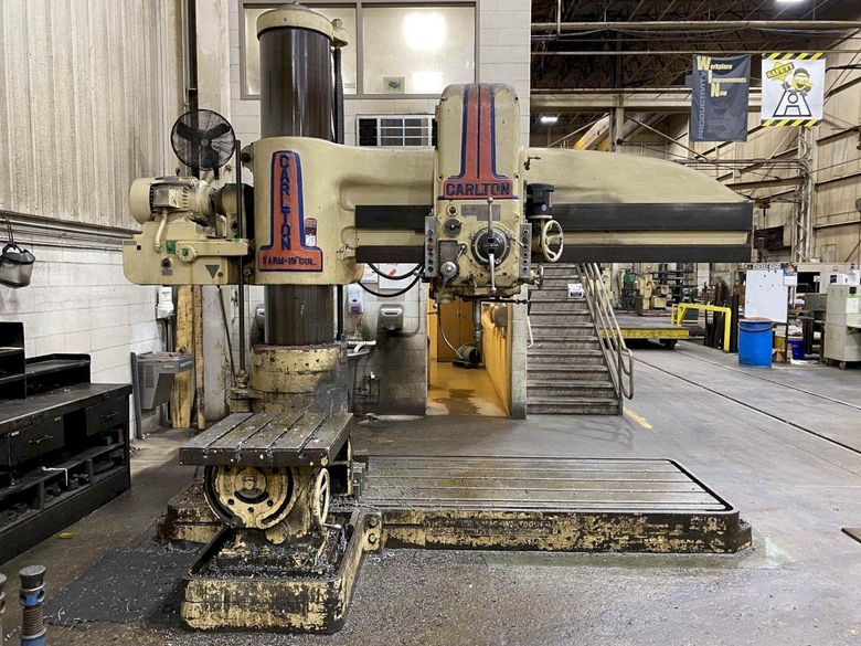 8' X 19" CARLTON RADIAL ARM DRILL: STOCK #73713