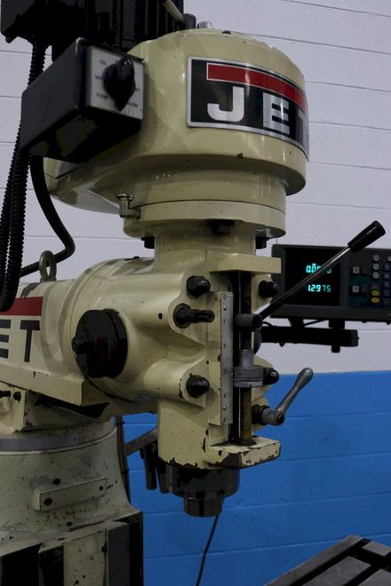 1-1/2 HP JET  MODEL JVM 8363 RAM TYPE VERTICAL MILL: STOCK #73603