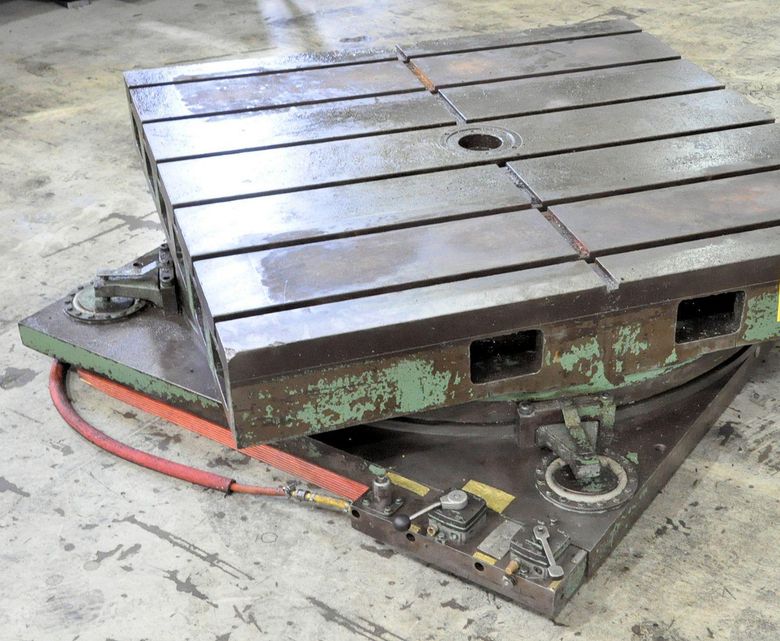60' X 60' T SLOTTED AIR LIFT ROTARY TABLE: STOCK #73483
