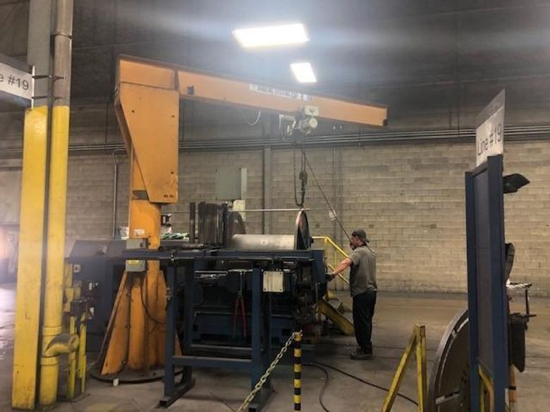 2 TON X 13' GORBEL FREE STANDING JIB CRANE STOCK : 73221