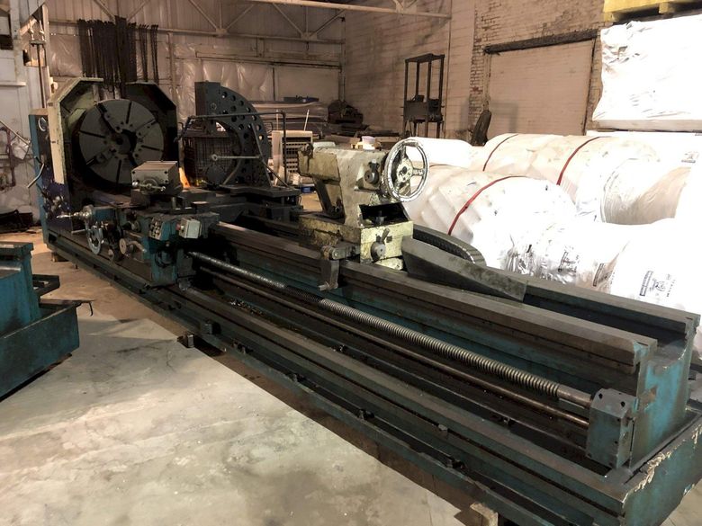 35" X 160" CLAUSING HOLLOW SPINDLE GAP BED  ENGINE LATHE: STOCK #73018