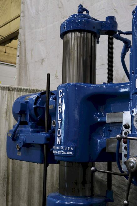 4' X 13' CARLTON RADIAL DRILL: STOCK #73010