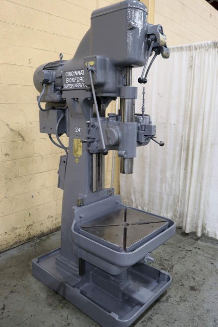 24" CINCINNATI SINGLE SPINDLE DRILL: STOCK #72547