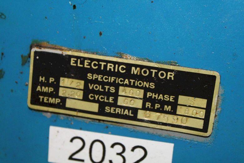 3' OLIVER MODEL #600 DRILL SHARPENER: STOCK #72248
