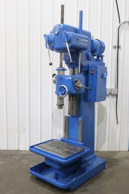 25 CLEEREMAN SINGLE SPINDLE BOX COLUMN DRILL: STOCK #72185