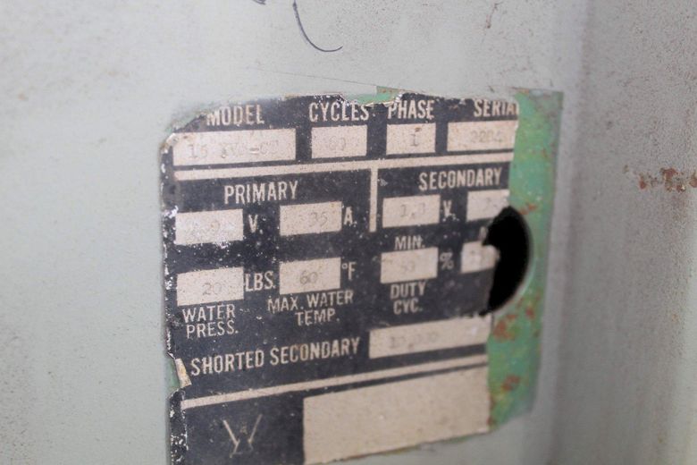 WESTERN 15 KVA  SPOT WELDER:  STOCK #72018