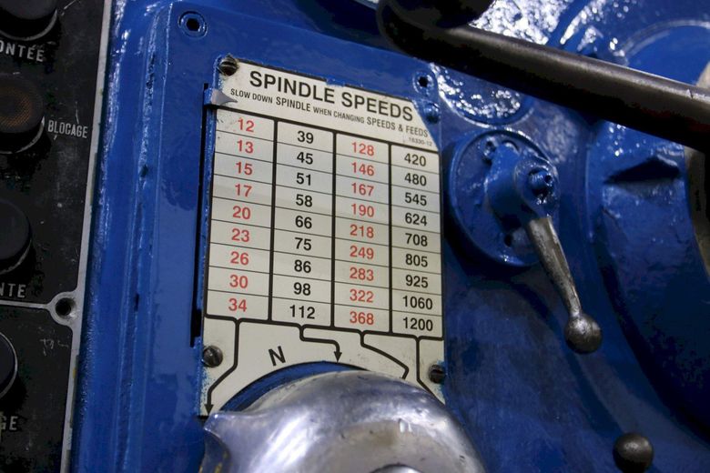 7' X 19" CARLTON MODEL #4A RADIAL DRILL: STOCK #71507