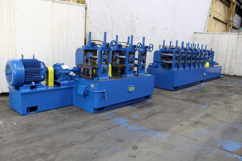 3-1/2' YODER 10 PASS M2-1/2 2-MOTOR TUBE MILL: STOCK #71509