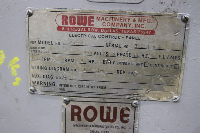 20' X .105 ROWE STRAIGHTENER: STOCK #71479