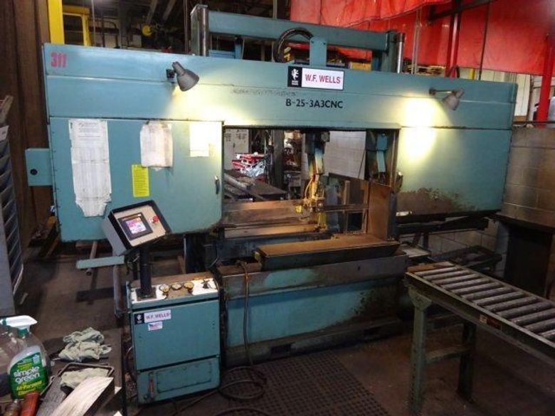 25' X 40' WELLS HORIZONTAL CNC BANDSAW: STOCK #70721