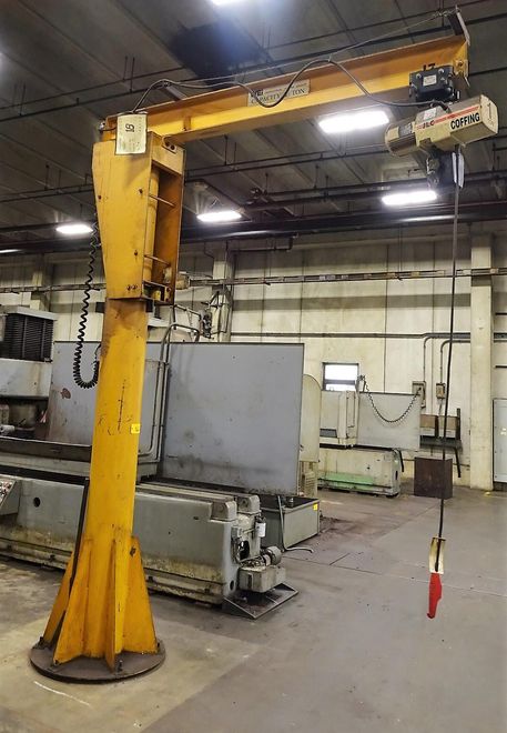 1 TON WEI FREE STANDING 360 JIB CRANE: STOCK #70679