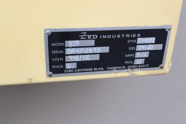 ZED MODEL STP 80 TON DIE CUTTER PRESS: STOCK #70670