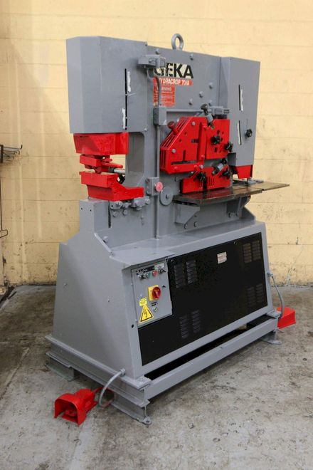 70 TON GEKA MODEL HYD-70 HYDRAULIC IRONWORKER: STOCK #70373