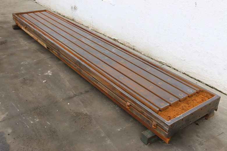 157" X 28" PLANER T SLOT TABLE: STOCK # 69825