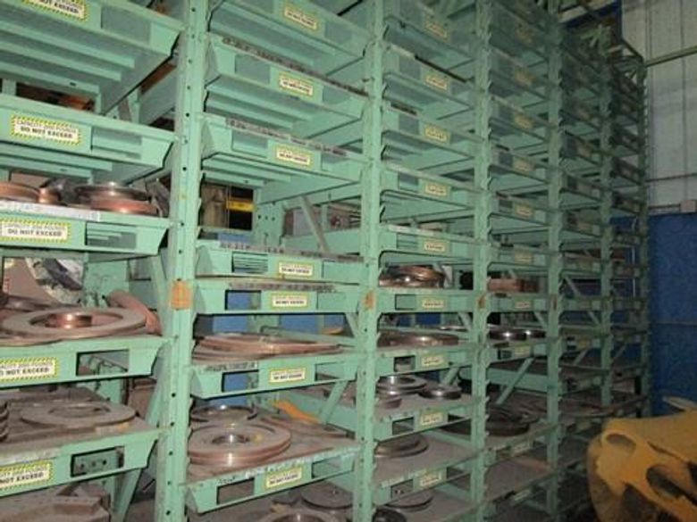 LARGE QTY OF ALUMINUM & STAINLESS STEEL CIRCLE BLANKING DIES: STOCK #69