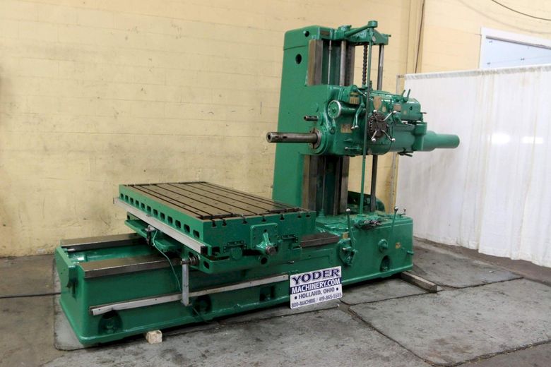 4" GIDDINGS & LEWIS TABLE TYPE HORIZONTAL BORING MILL:  STOCK #69202