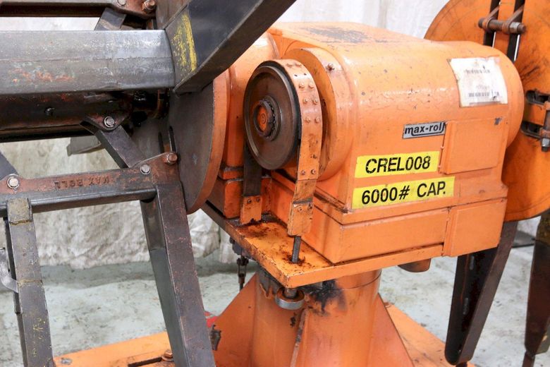 6000 LBS X 18' DOUBLE END COIL REEL: STOCK #68536