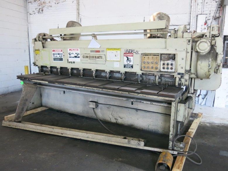 10' X 1/4" CINCINNATI POWER SQUARING SHEAR: STOCK #68163
