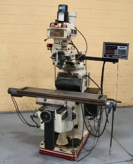 3 HP ACER VERTICAL CNC MILL WITH PROTOTRAK PLUS CONTROL: STOCK #63976